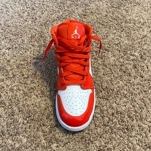 Brand new Jordan 1 mid Barcelona sweater red patent